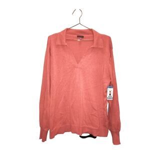 Vince Camuto Women's Long Sleeve Sweater - Ocean Coral